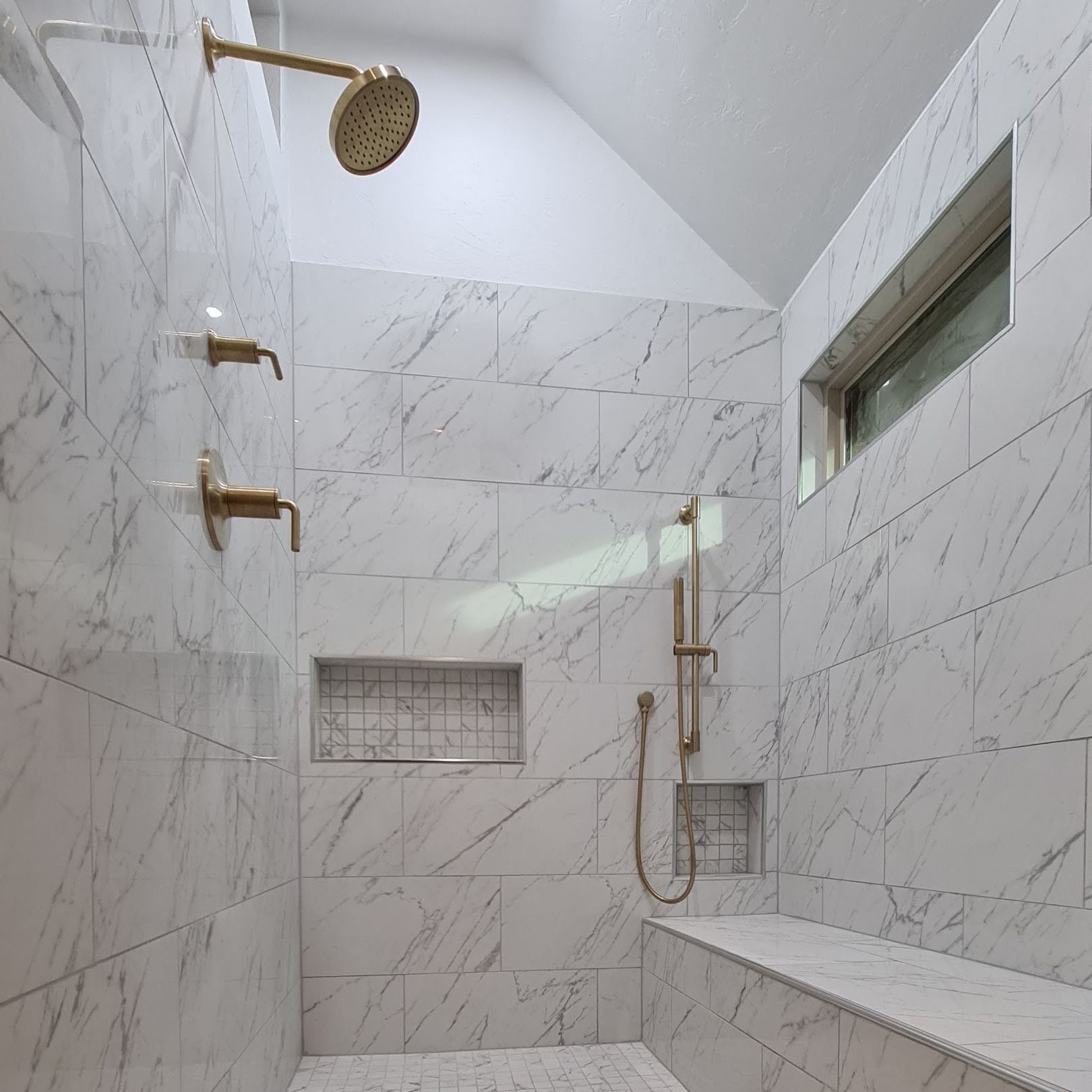 Luxury bathroom remodel by A2Z Construction and Remodeling