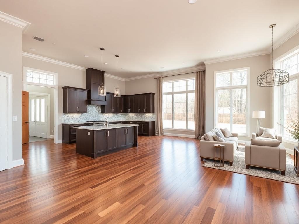 Finished interior of a custom home build by A2Z Construction and Remodeling